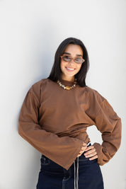 Hourglass Long Sleeve In Camel
