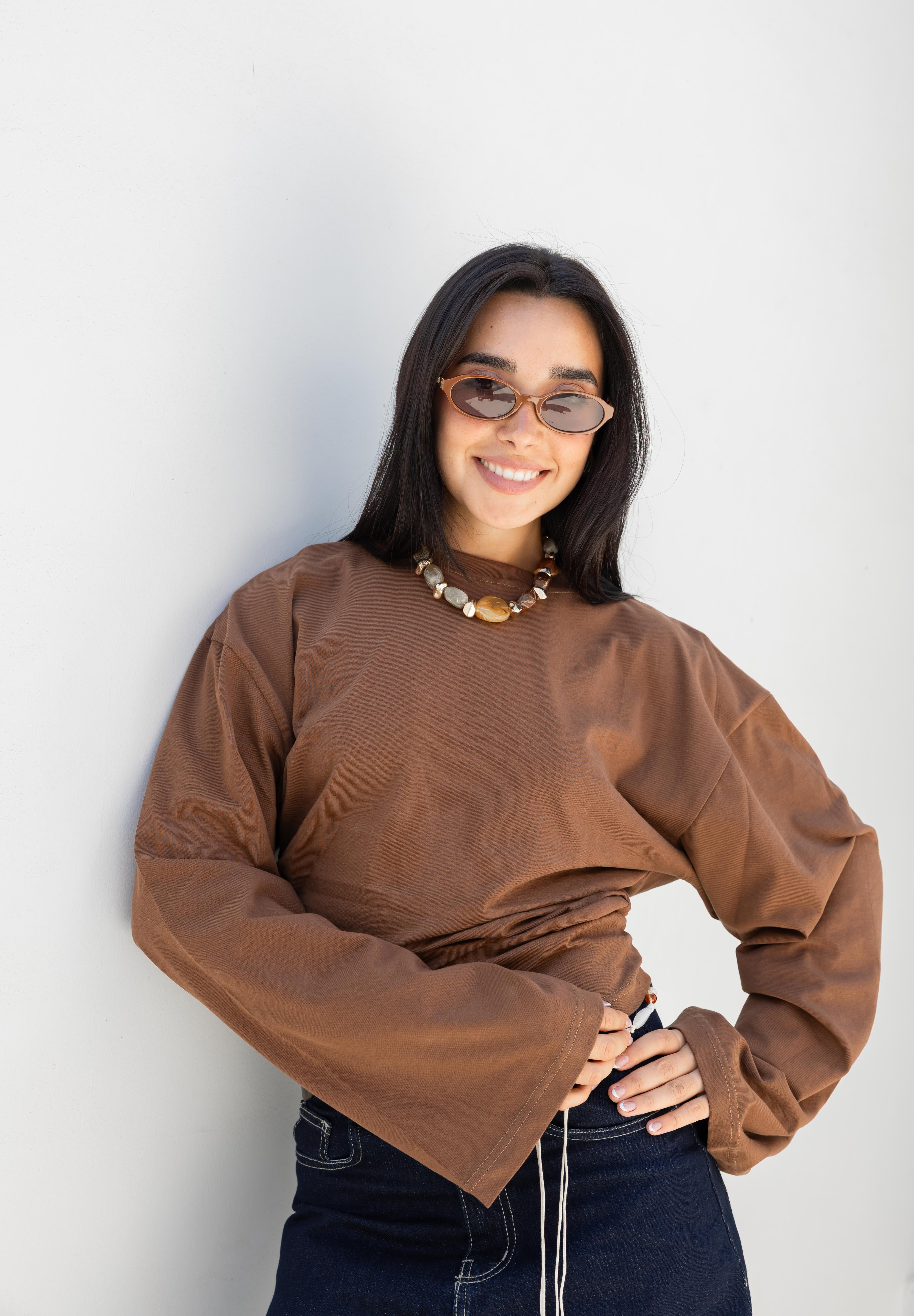 Hourglass Long Sleeve In Camel