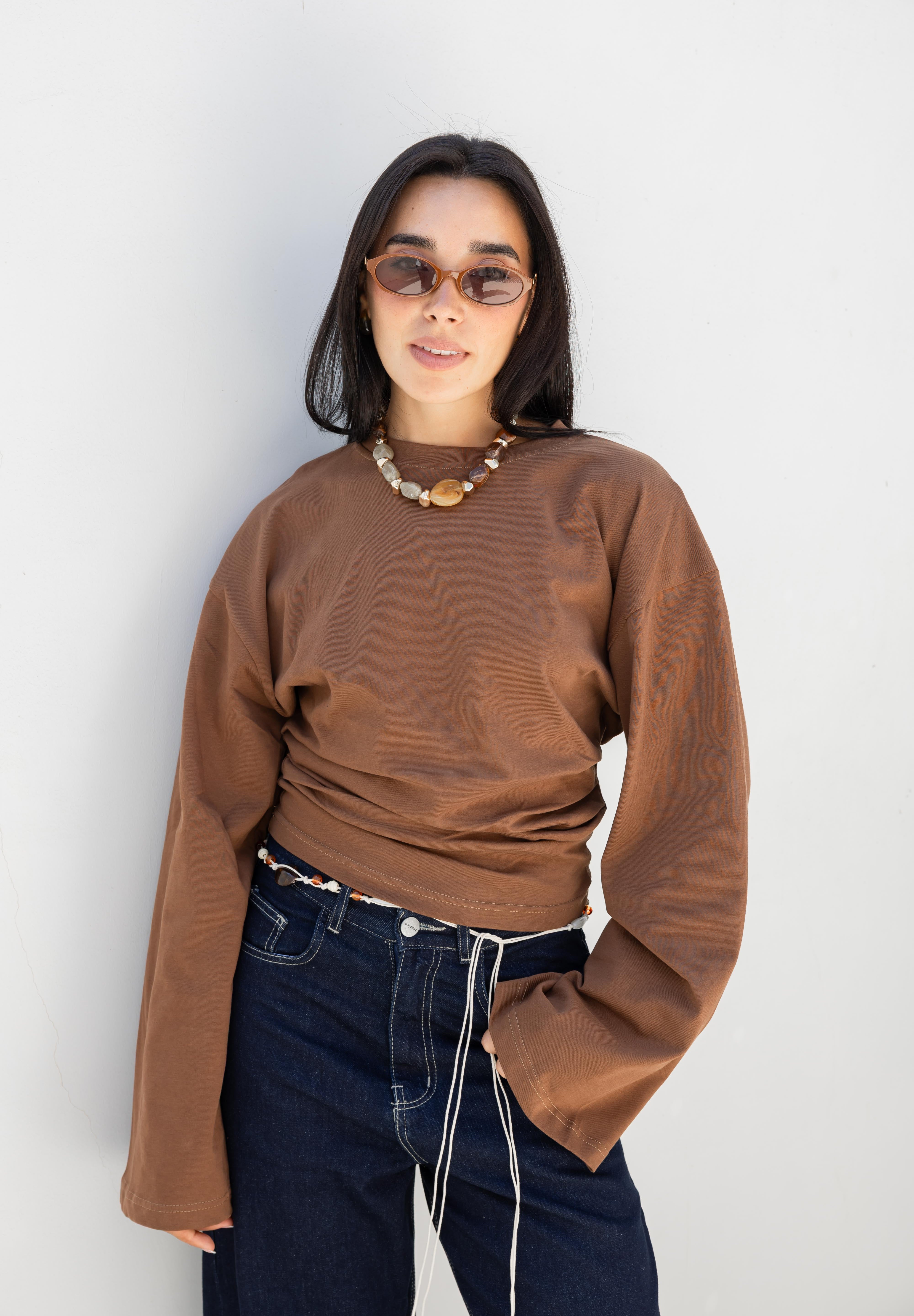 Hourglass Long Sleeve In Camel