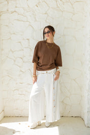 Hourglass Short Sleeve In Camel