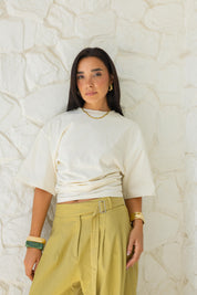 Hourglass Short Sleeve In Cream