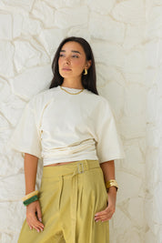 Hourglass Short Sleeve In Cream