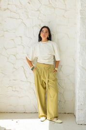 Hourglass Short Sleeve In Cream