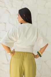 Hourglass Short Sleeve In Cream