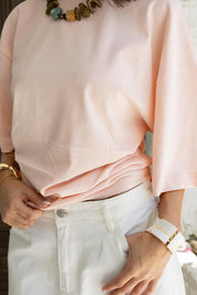 Hourglass Short Sleeve In Pink