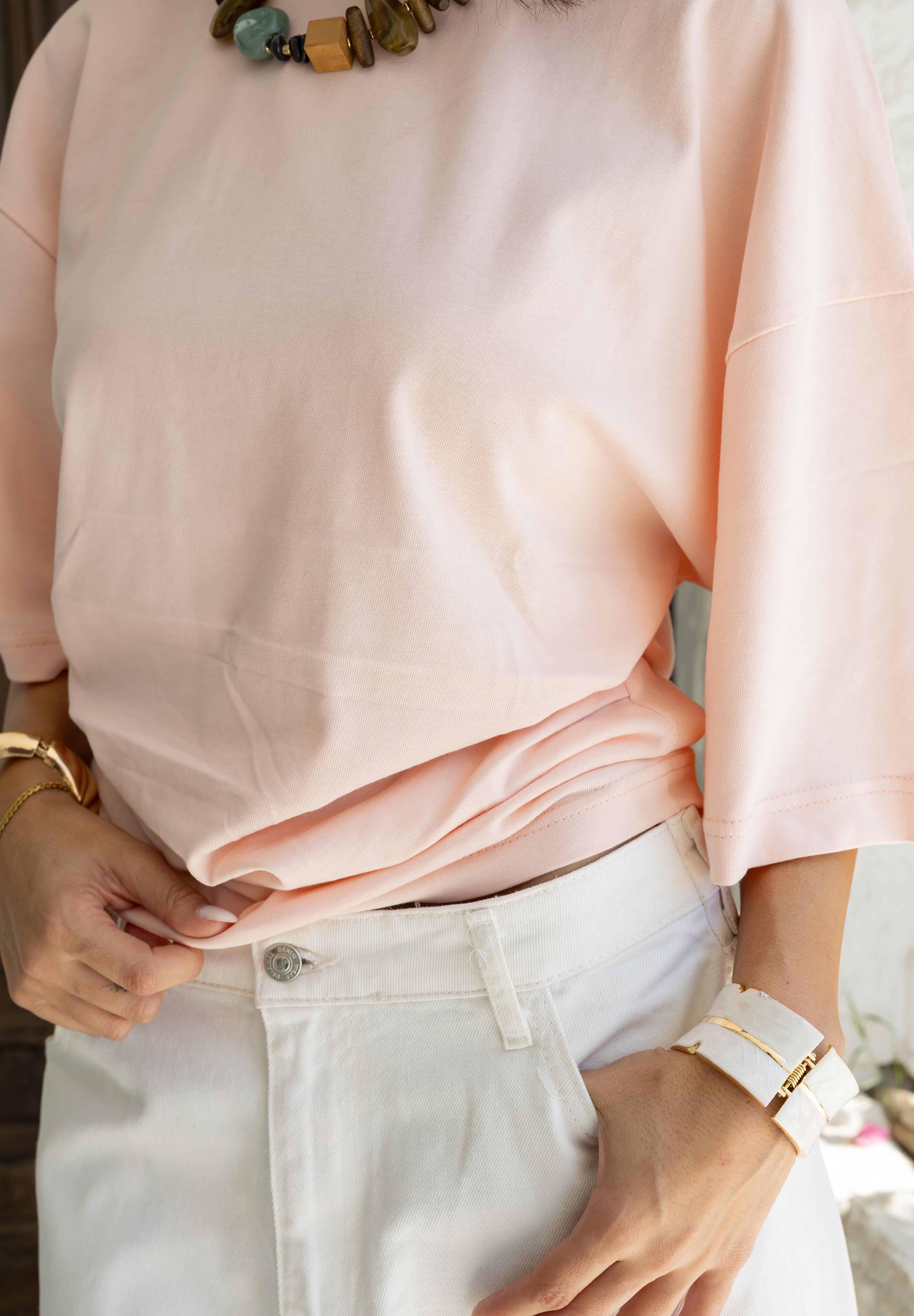 Hourglass Short Sleeve In Pink