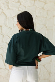 Hourglass Short Sleeve In Emerald Green