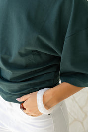 Hourglass Short Sleeve In Emerald Green