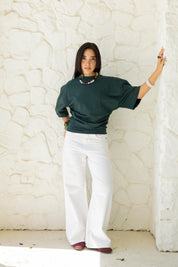 Hourglass Short Sleeve In Emerald Green