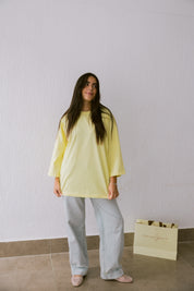 Coffee House Tee In Butter Yellow