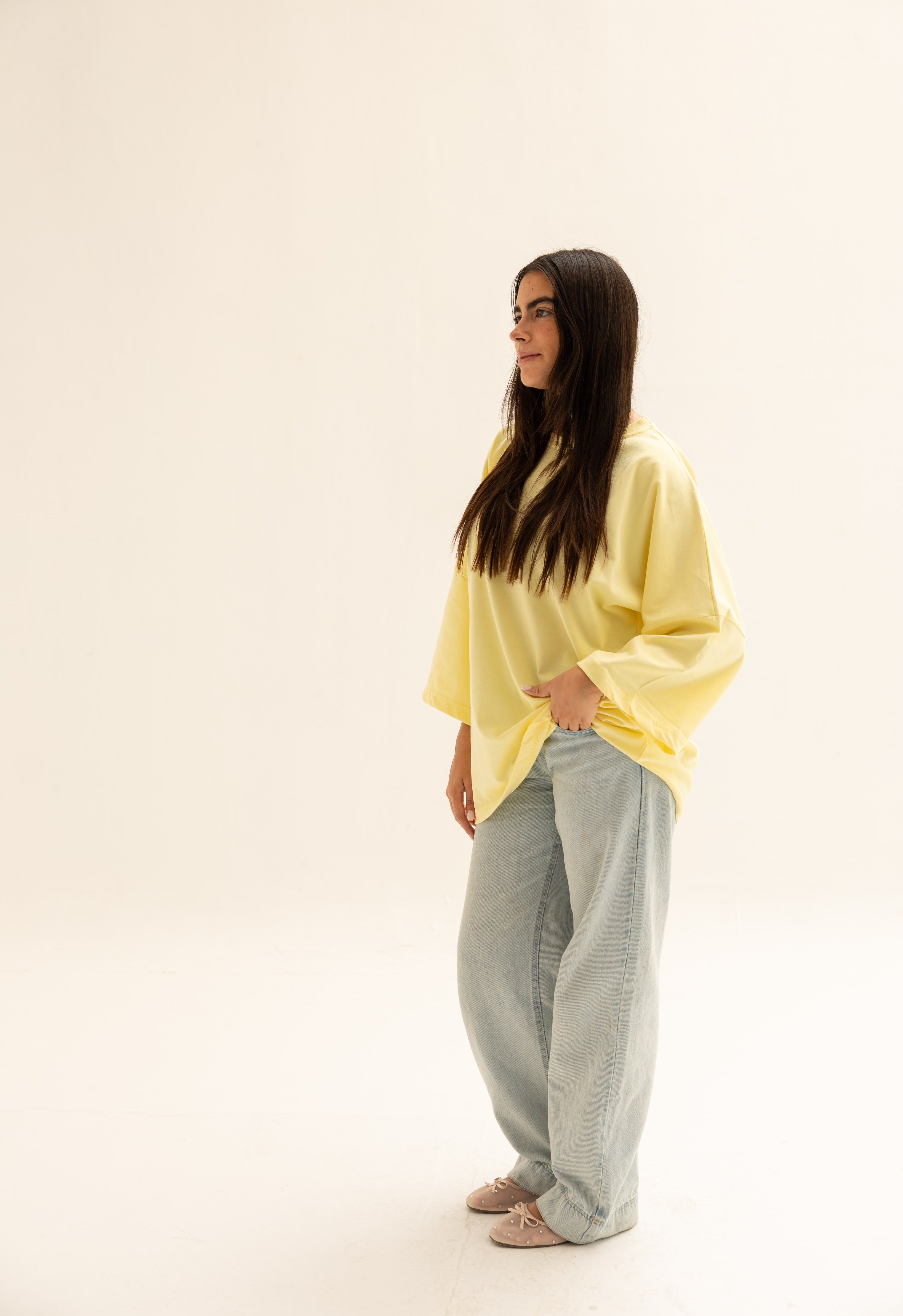 Coffee House Tee In Butter Yellow