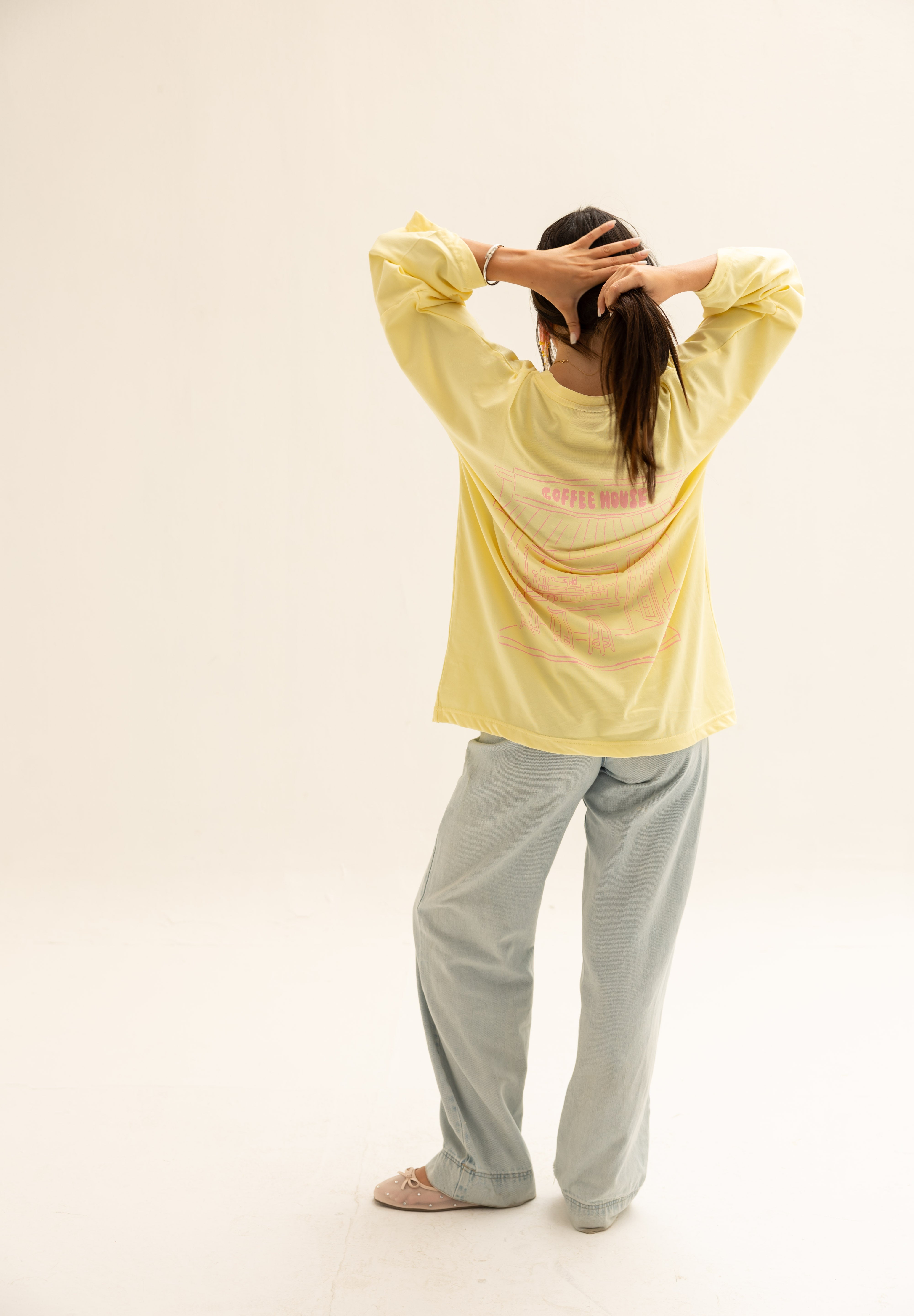 Coffee House Tee In Butter Yellow