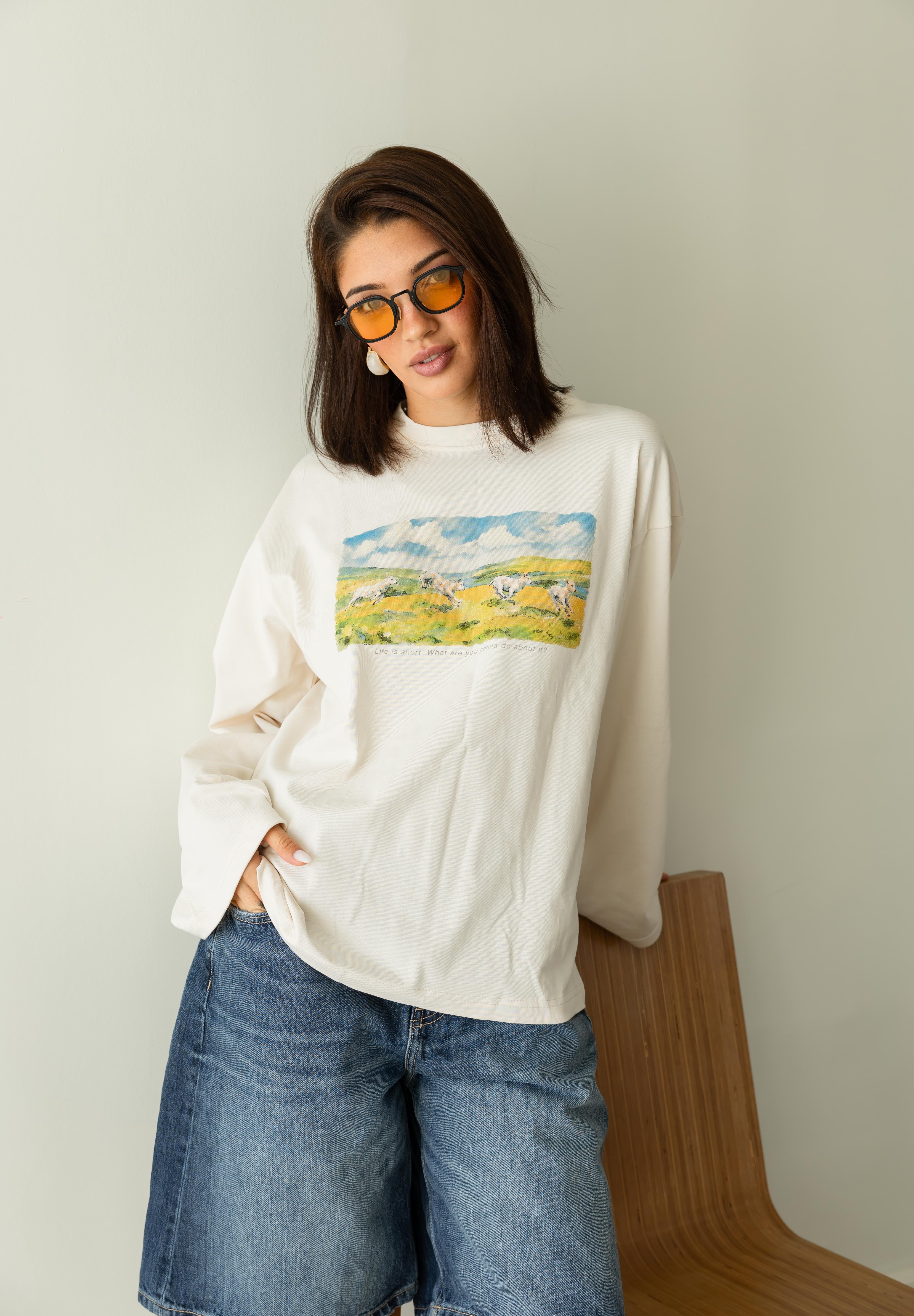 Lambs oversized tee