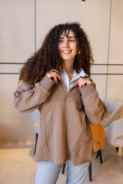 Off-Duty Sweater In Caffe