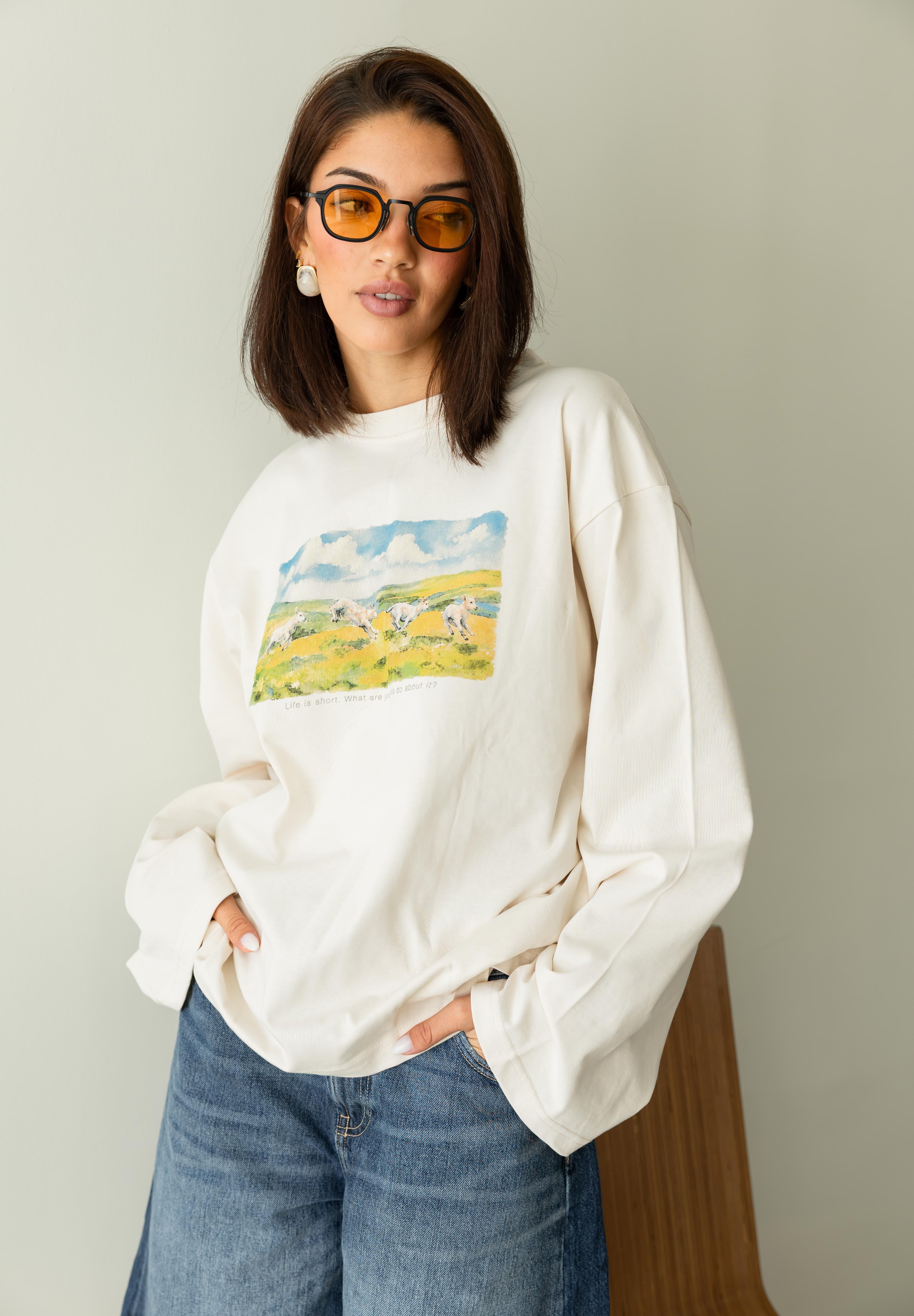 Lambs oversized tee