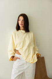 Coffee House Tee In Butter Yellow