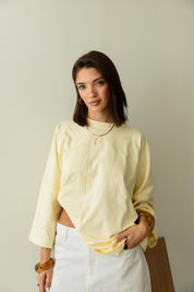 Coffee House Tee In Butter Yellow