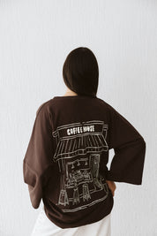 Coffee House Tee In Brown