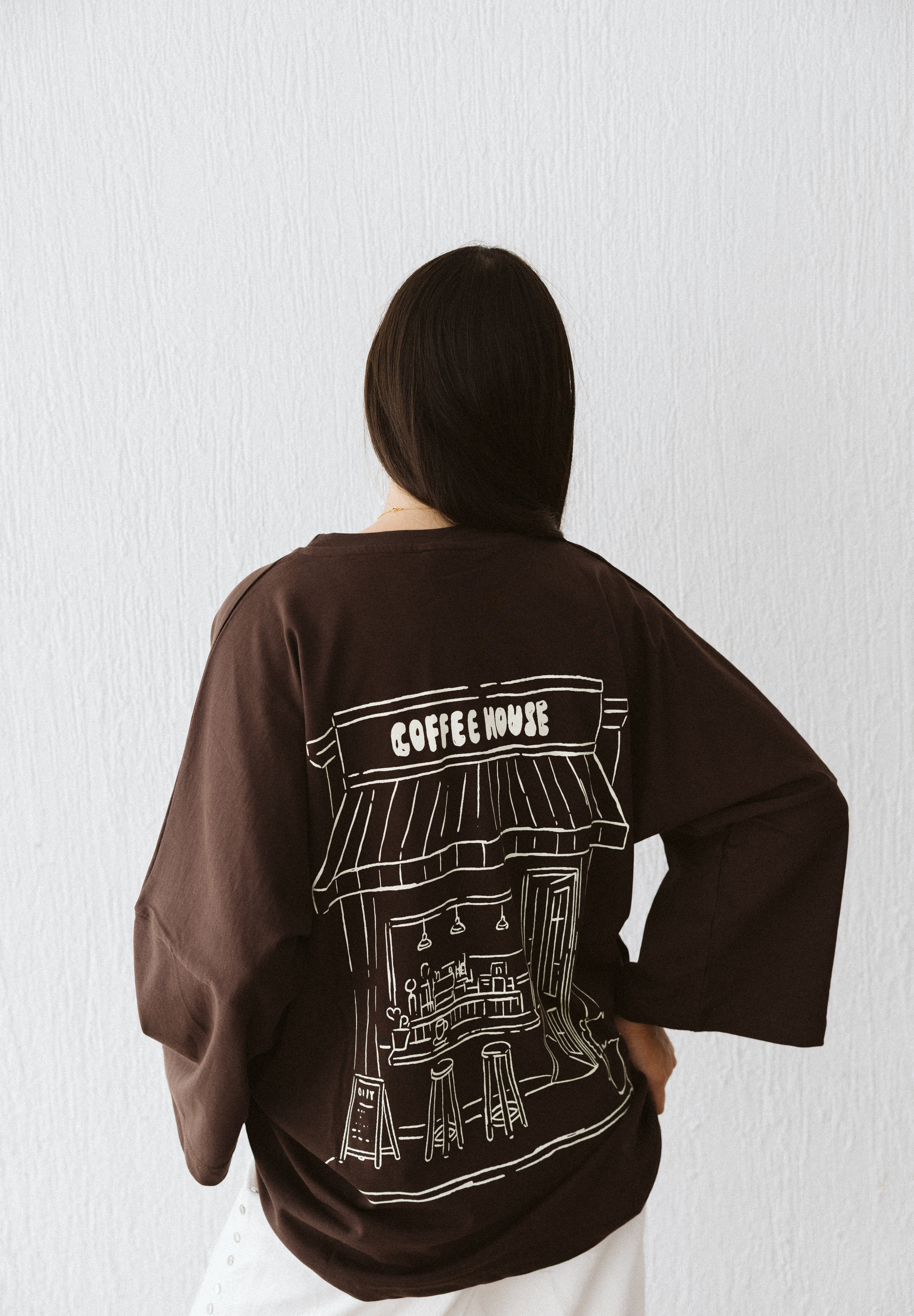 Coffee House Tee In Brown
