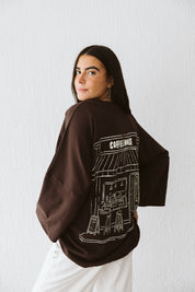 Coffee House Tee In Brown