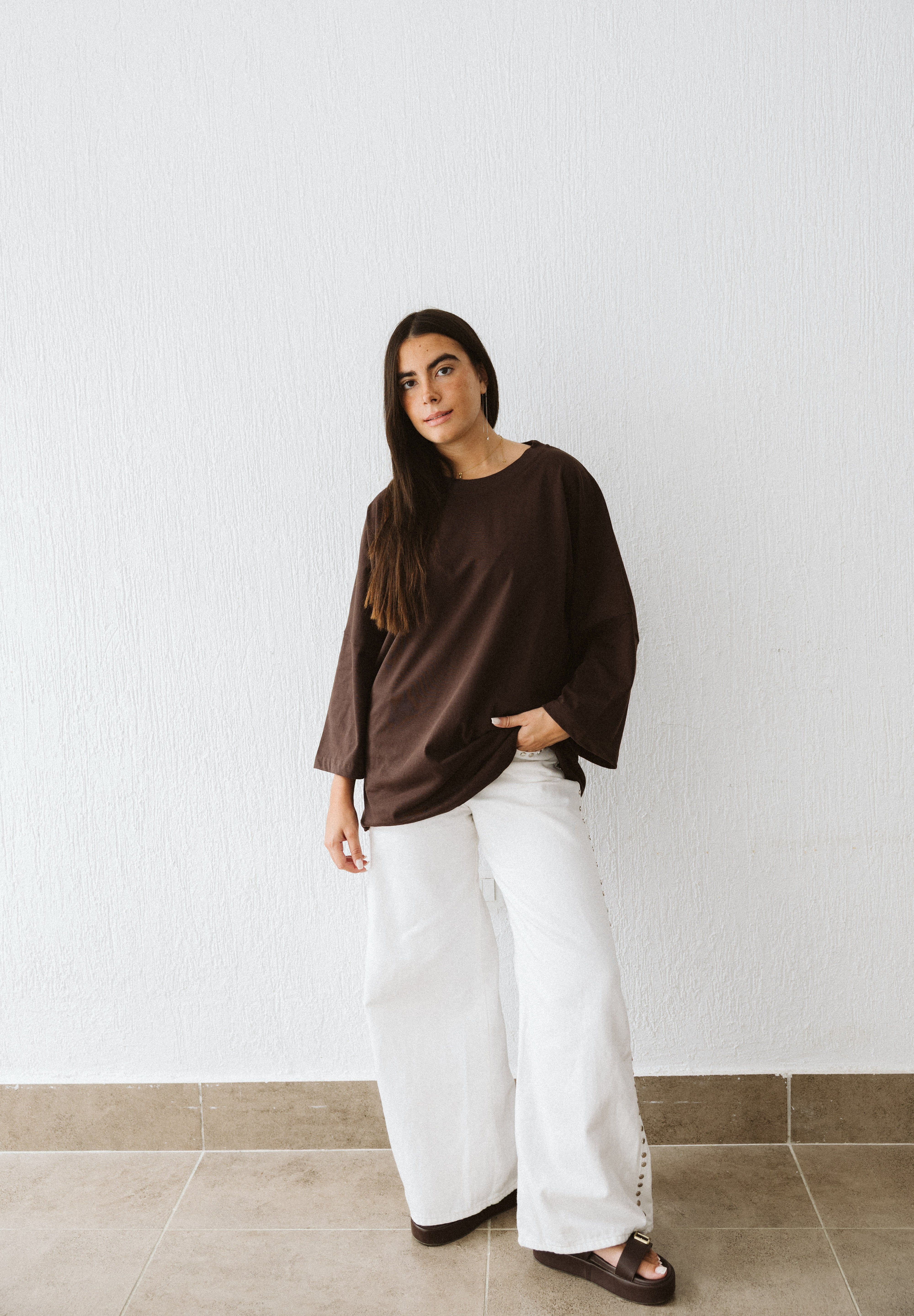 Coffee House Tee In Brown