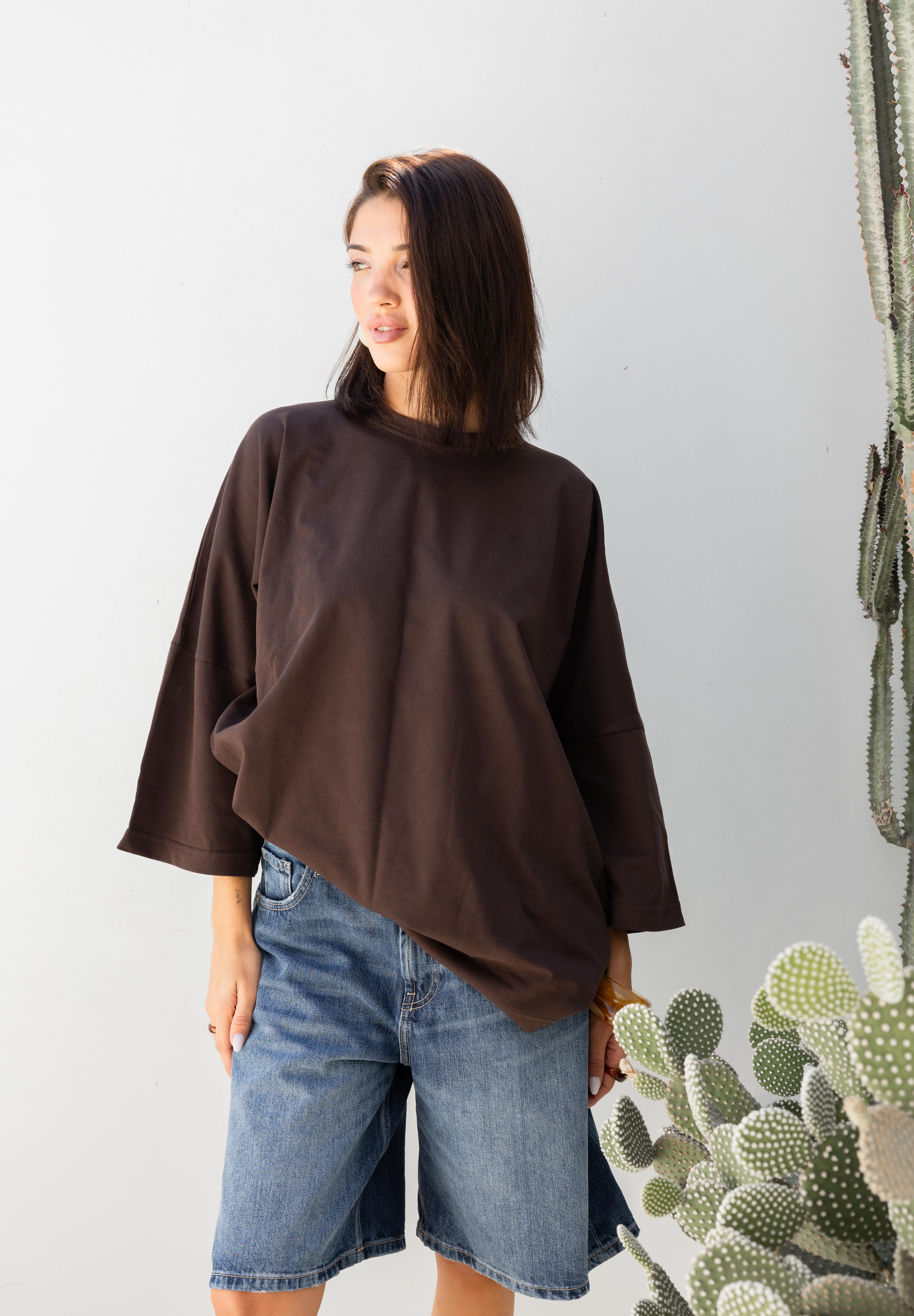 Coffee House Tee In Brown