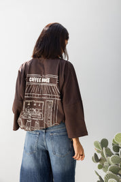 Coffee House Tee In Brown