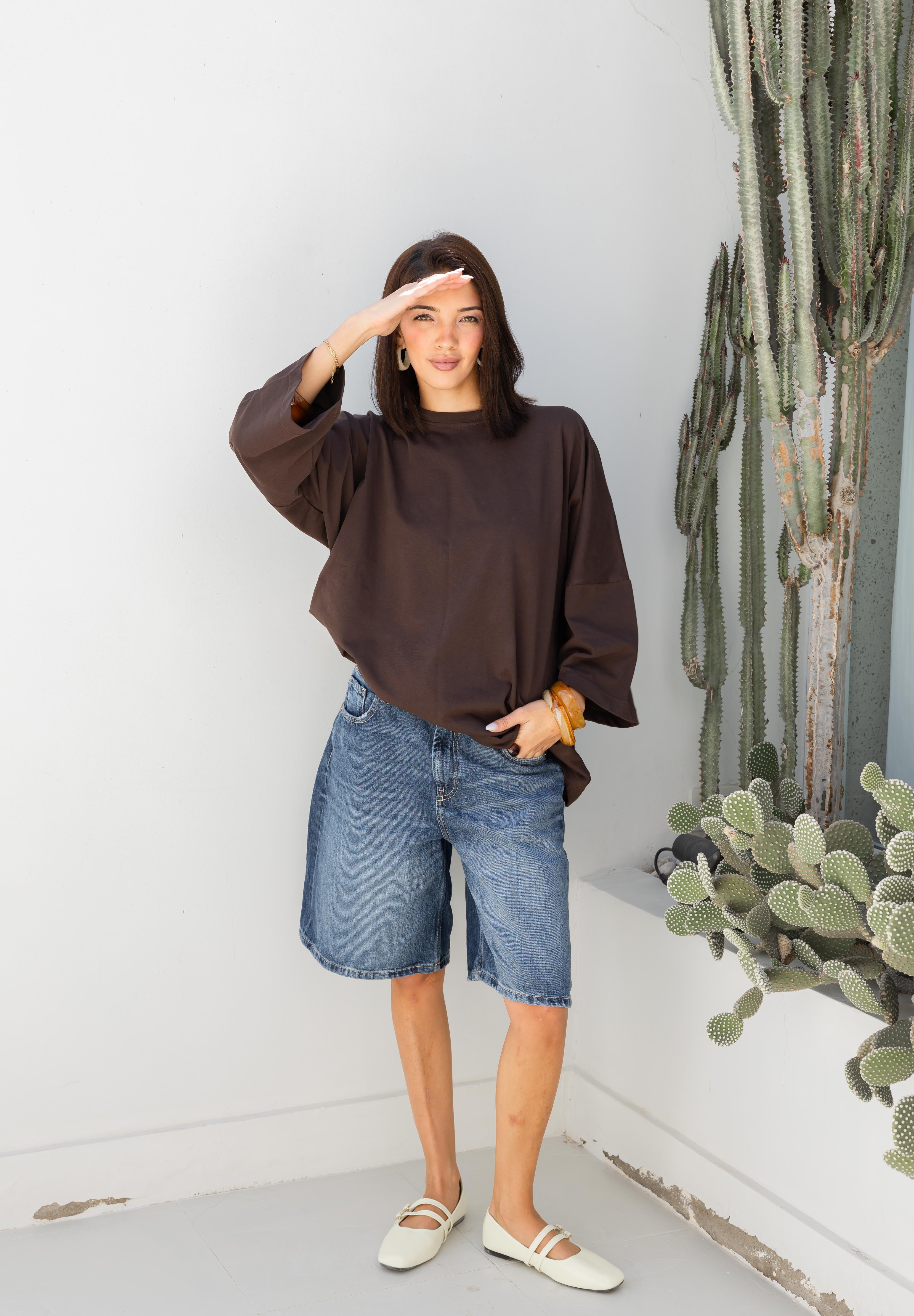 Coffee House Tee In Brown