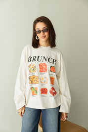 Brunch oversized tee