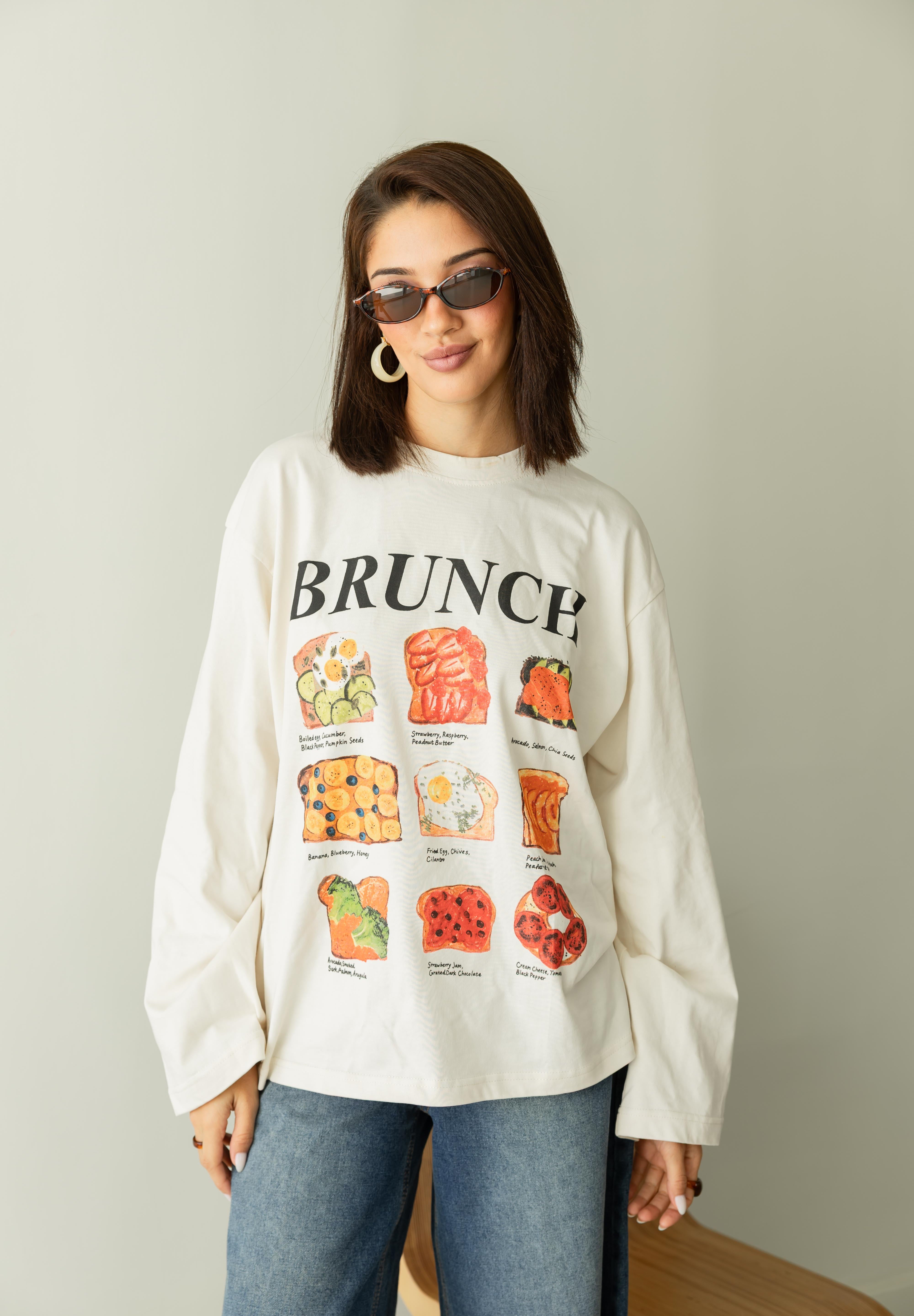 Brunch oversized tee