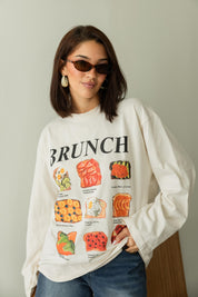 Brunch oversized tee