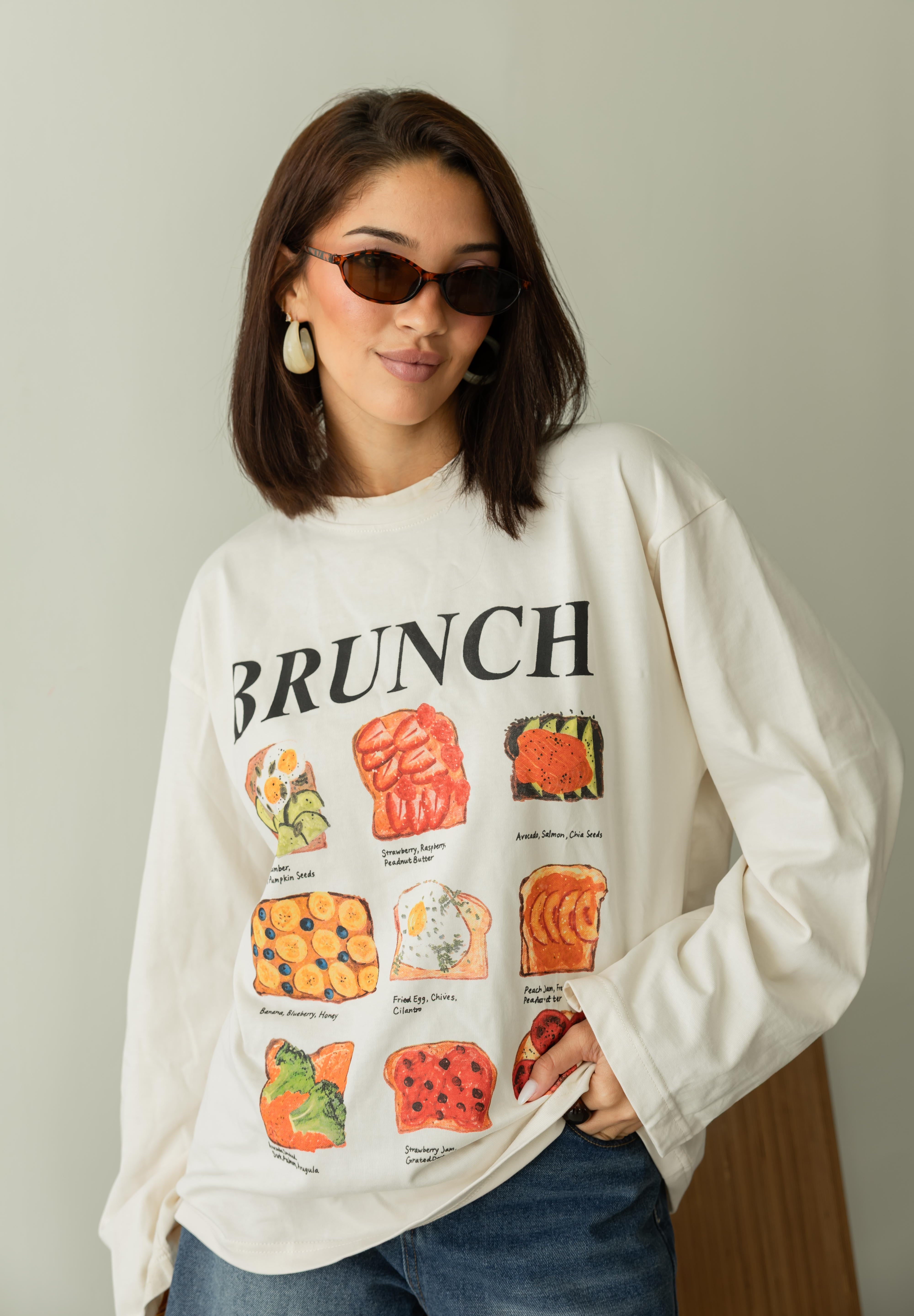 Brunch oversized tee