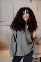 Off-Duty Sweater In Olive
