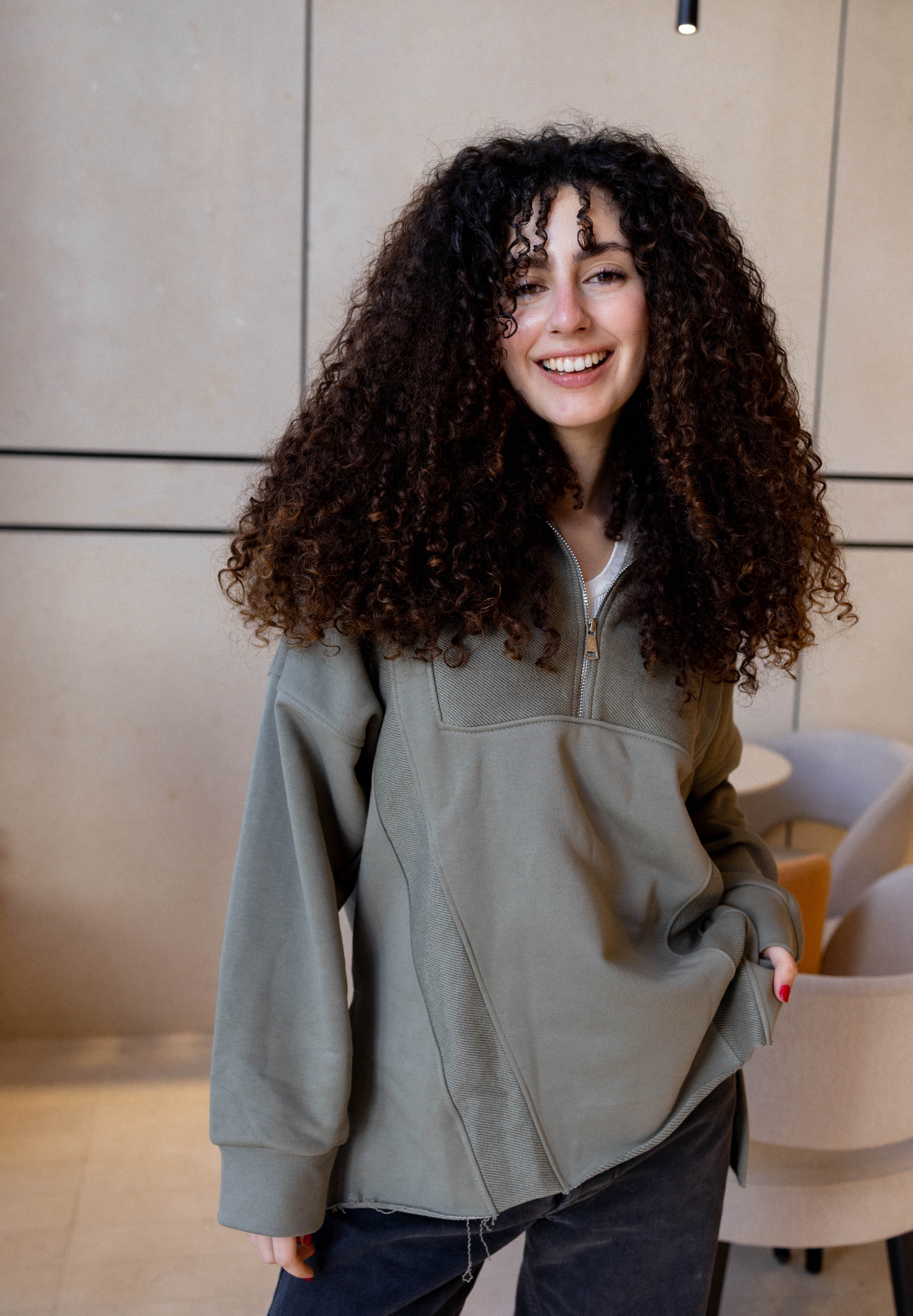 Off-Duty Sweater In Olive