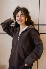 Off-Duty Sweater In Brown