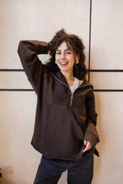 Off-Duty Sweater In Brown