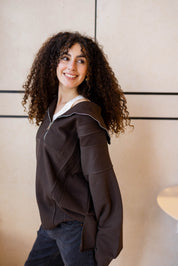 Off-Duty Sweater In Brown