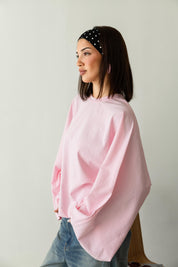 Wide Sleeve T-shirt in pink
