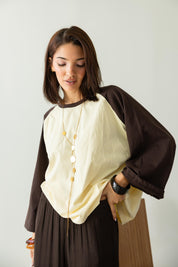 RAGLAN T-SHIRT IN BUTTER YELLOW