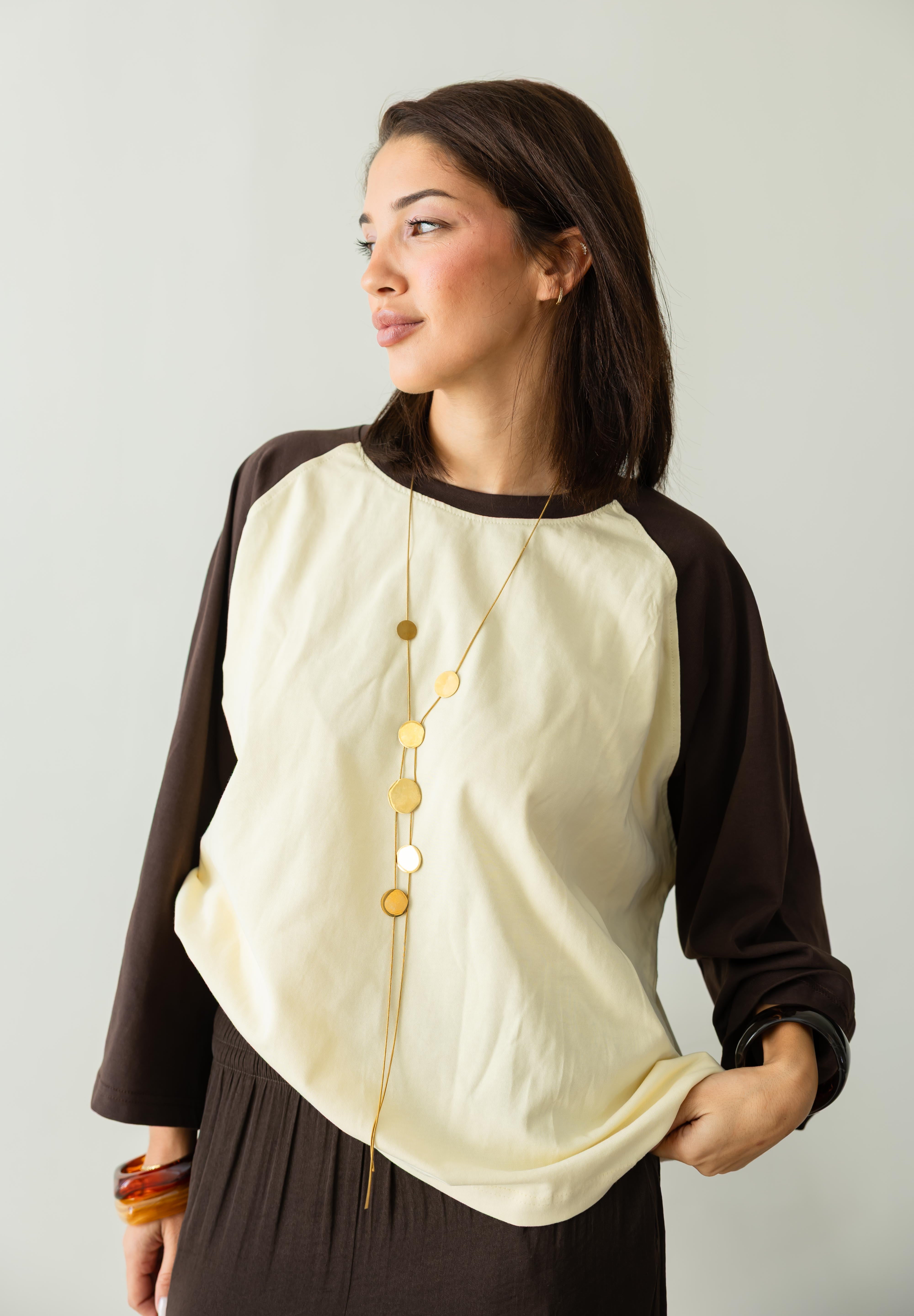 RAGLAN T-SHIRT IN BUTTER YELLOW