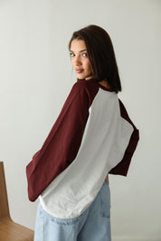 RAGLAN T-SHIRT IN OFF WHITE