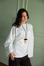 Softie Blouse In Off White