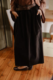 poplin skirt In Black