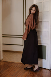 poplin skirt In Black