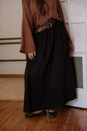 poplin skirt In Black