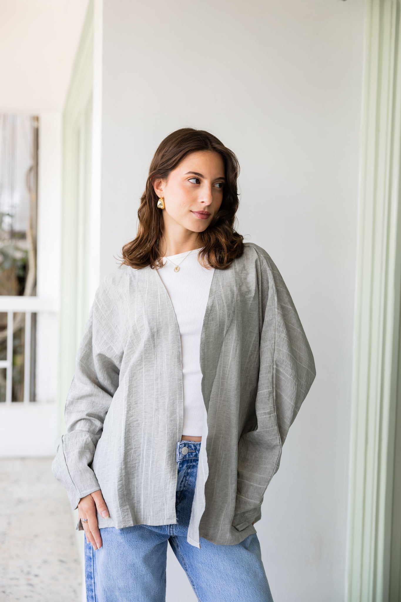 THE CARDI IN GREY