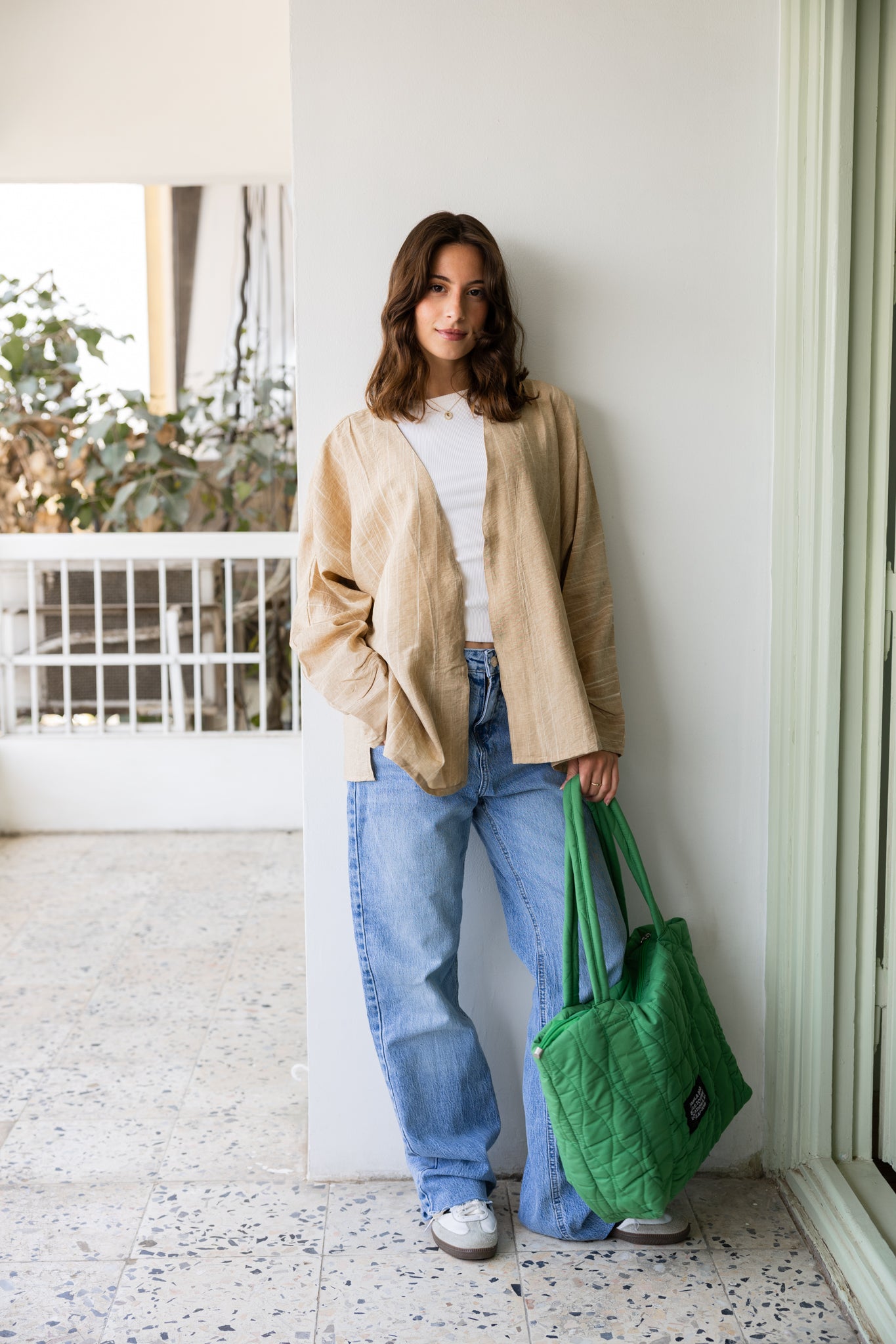 the duffle bag In Green