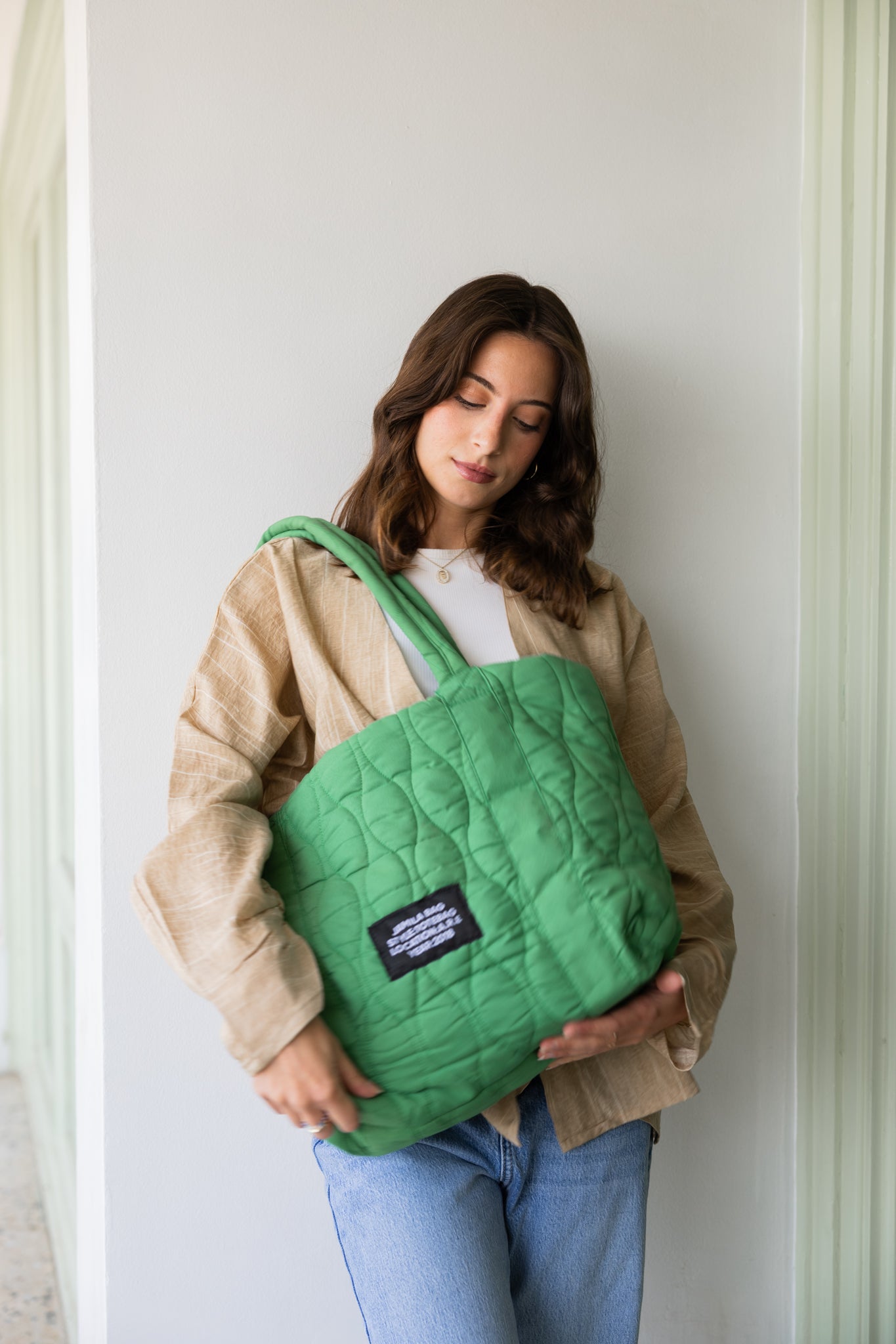 the duffle bag In Green