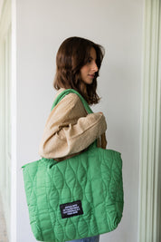 the duffle bag In Green