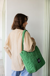 the duffle bag In Green